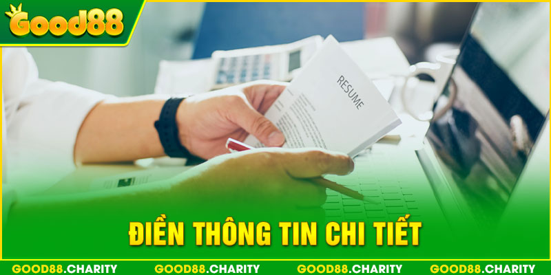 Điền thông tin chi tiết