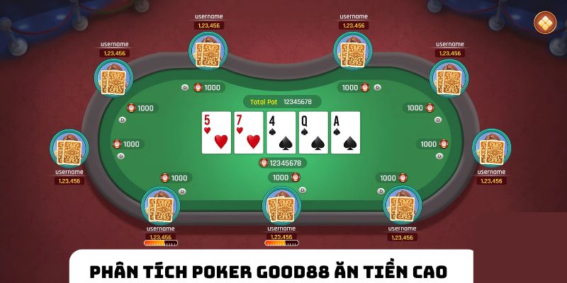 Phân tích Poker Good88 ăn tiền thưởng cao